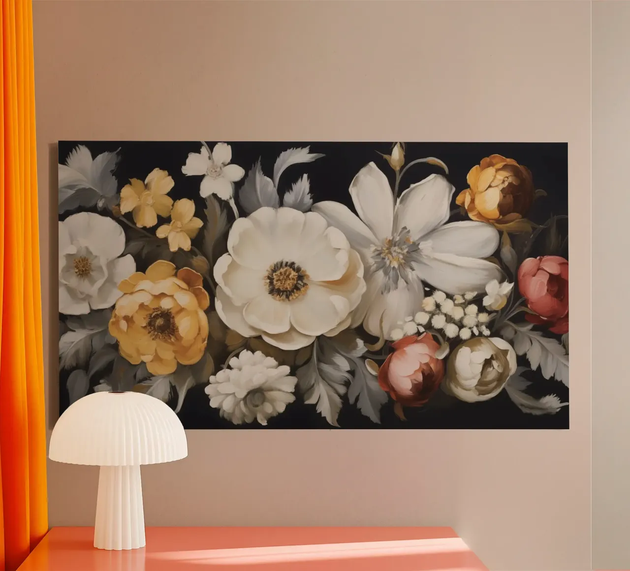 Muurkunst van Imagine canvas met Baklijst van Imagine