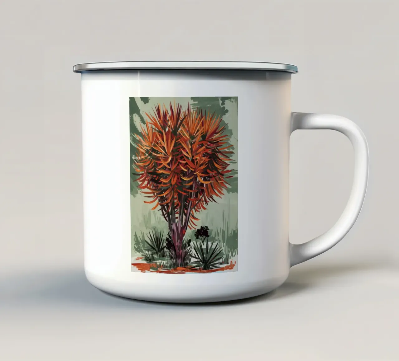 Maestà del fiore tazza in smalto da Verve Pigments
