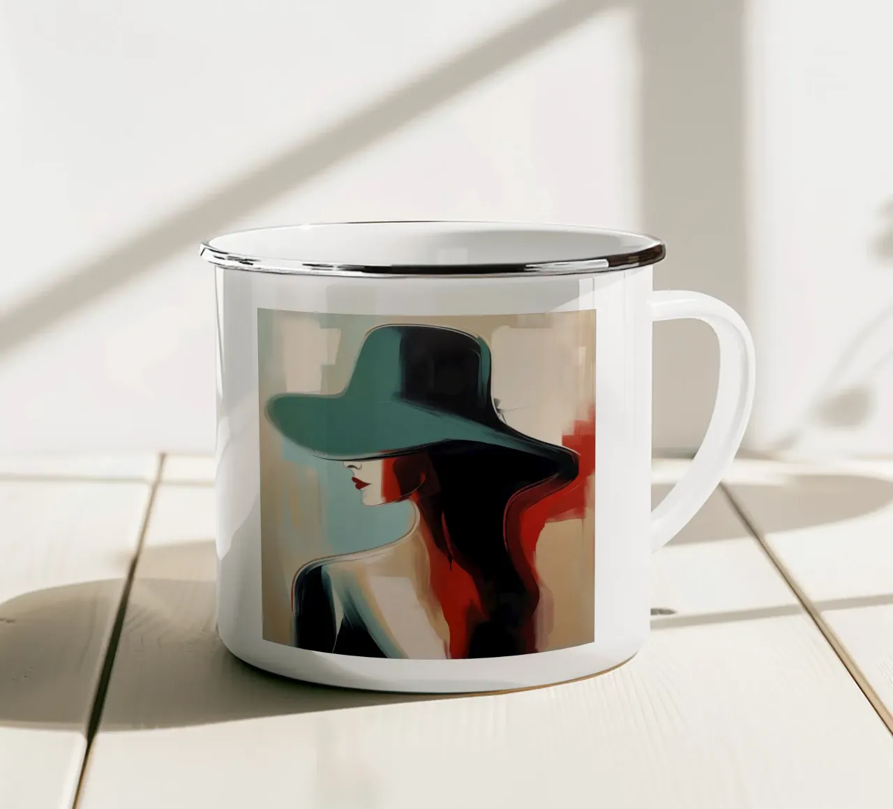 Arte da parete di Imagine tazza in smalto da Imagine