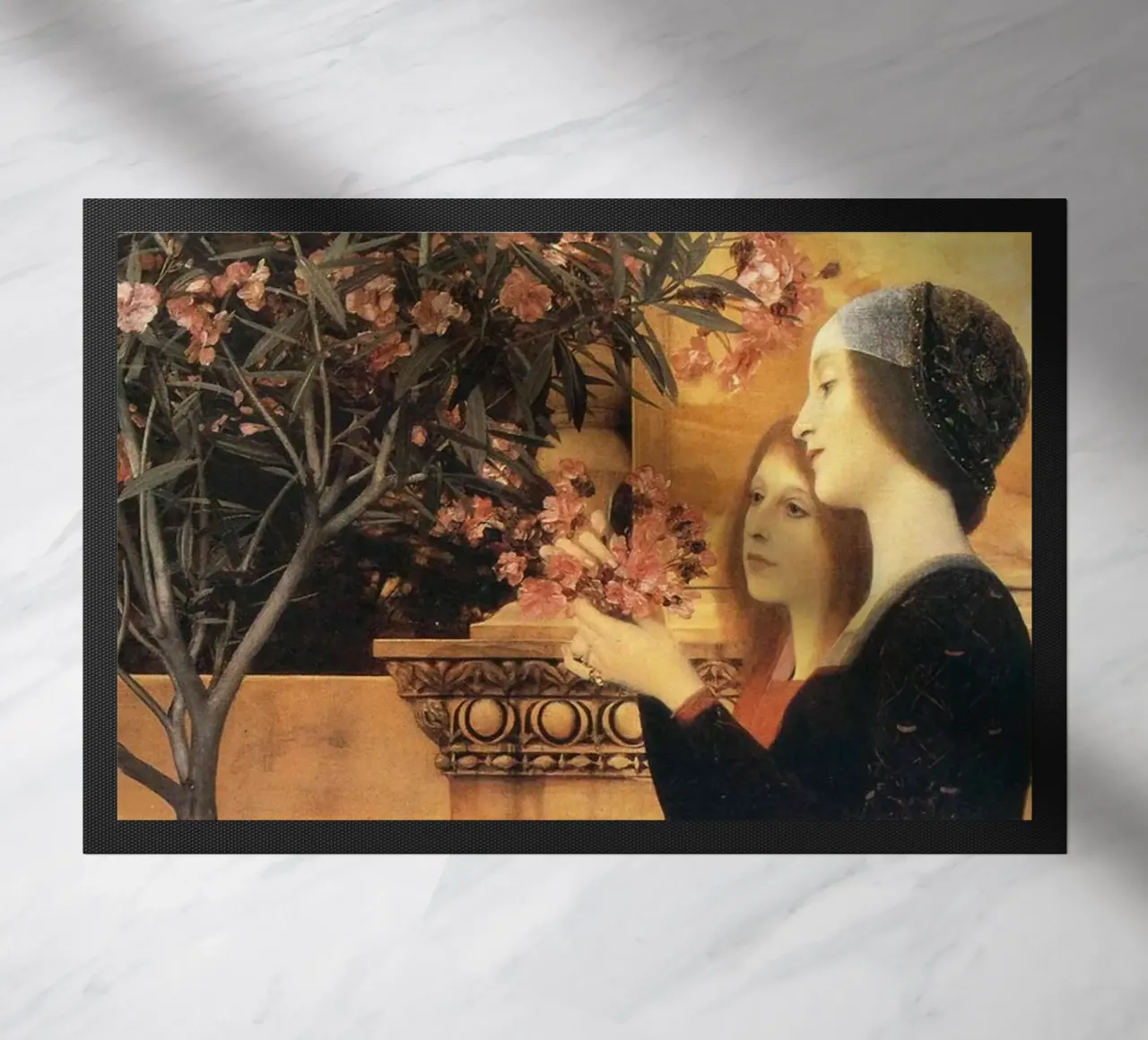 Gustav Klimt - two girls with an oleander zerbino da Super Art