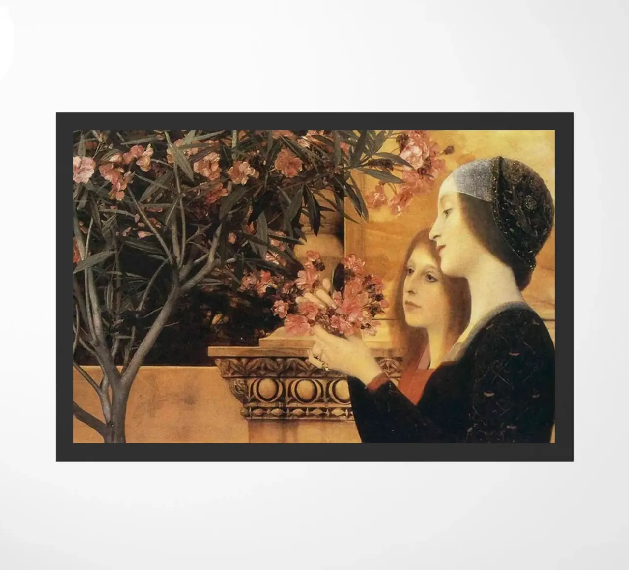 Gustav Klimt - two girls with an oleander zerbino da Super Art