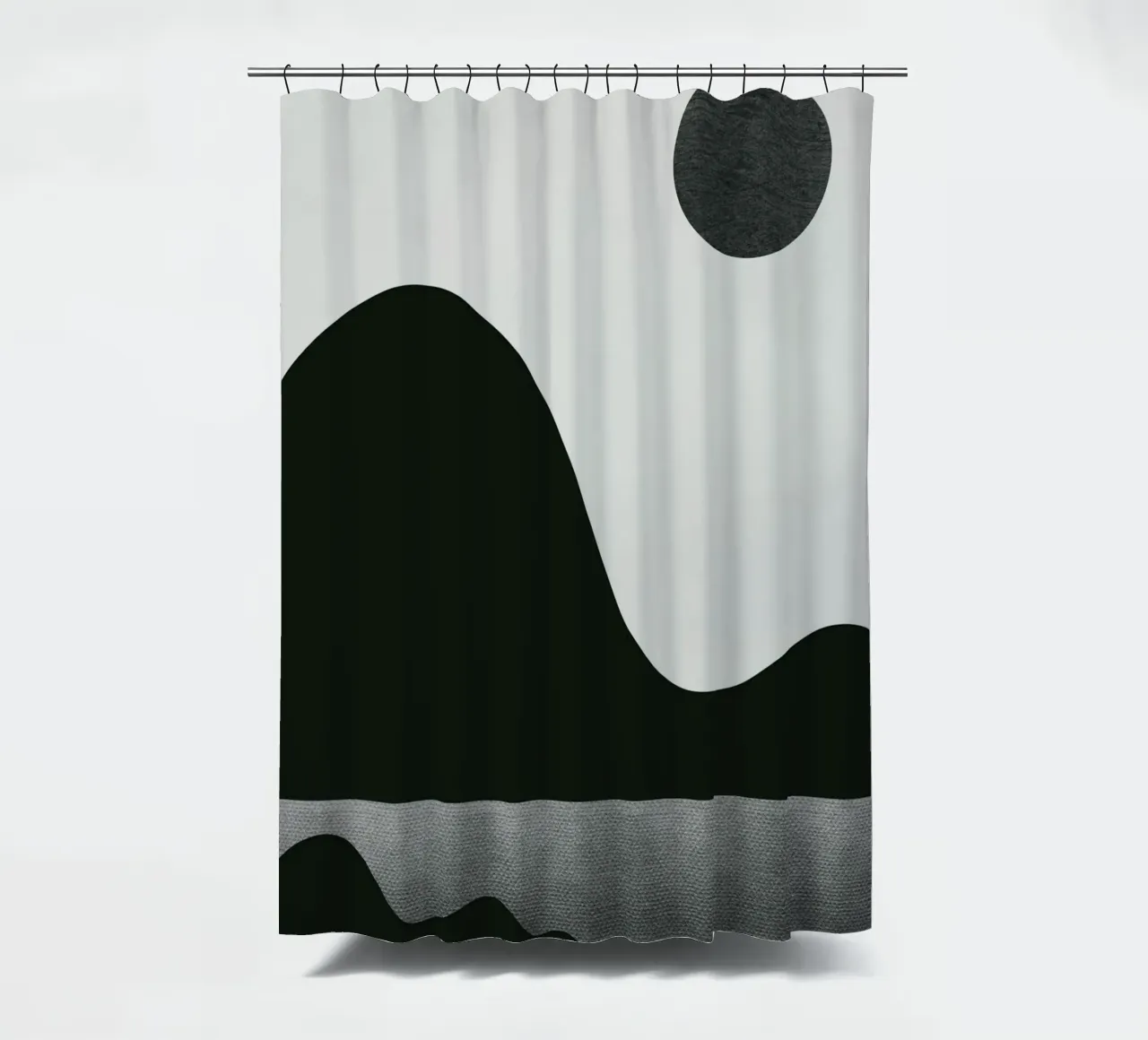 Mokka abstrakt dekorativ 08 Duschvorhang von Little Dean