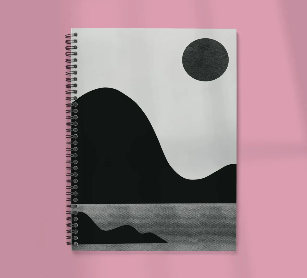 Mocha abstract decorative 08 spiral notebook by Little Dean