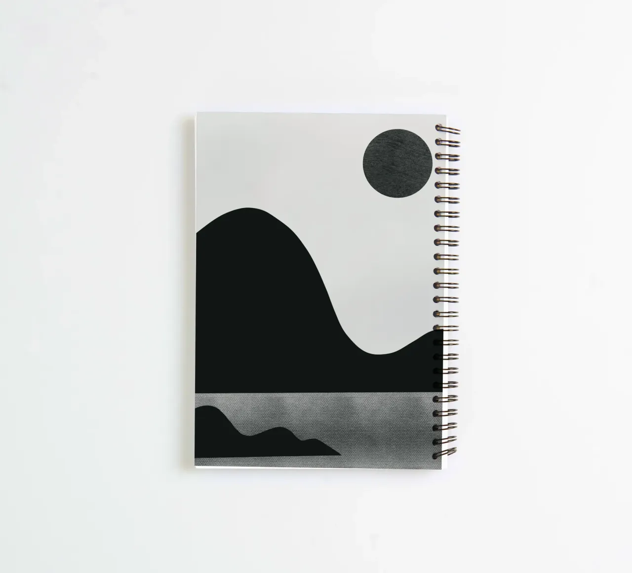 Mocha abstract decorative 08 spiral notebook by Little Dean