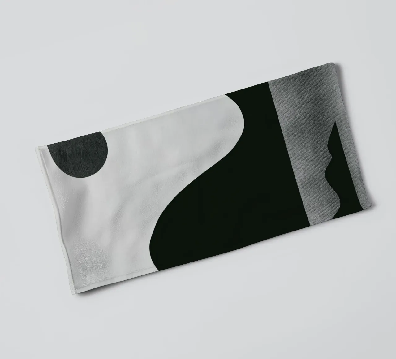 Mokka abstract decoratief 08 badhanddoek van Little Dean