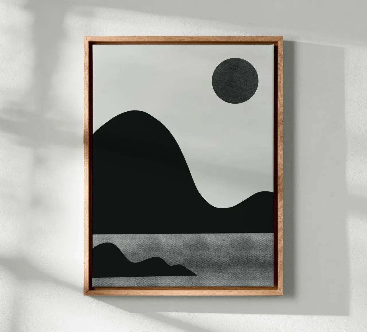 Mokka abstract decoratief 08 canvas van Little Dean