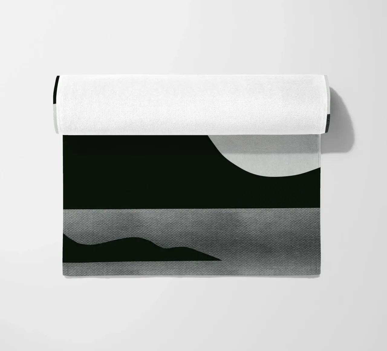 Mokka abstract decoratief 08 strandhanddoek van Little Dean