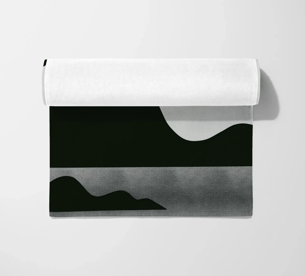 Mokka abstract decoratief 08 strandhanddoek van Little Dean