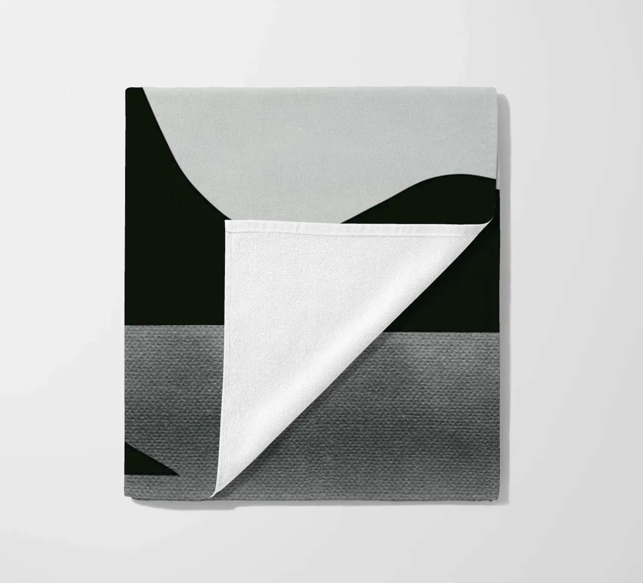 Mokka abstract decoratief 08 strandhanddoek van Little Dean