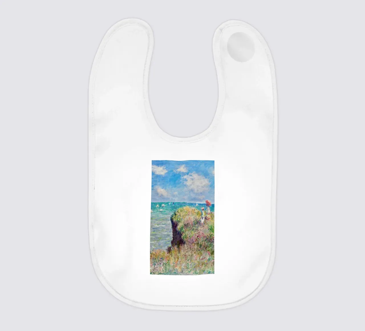 ozean klippe gemälde claude monet Babylätzchen von belong shop