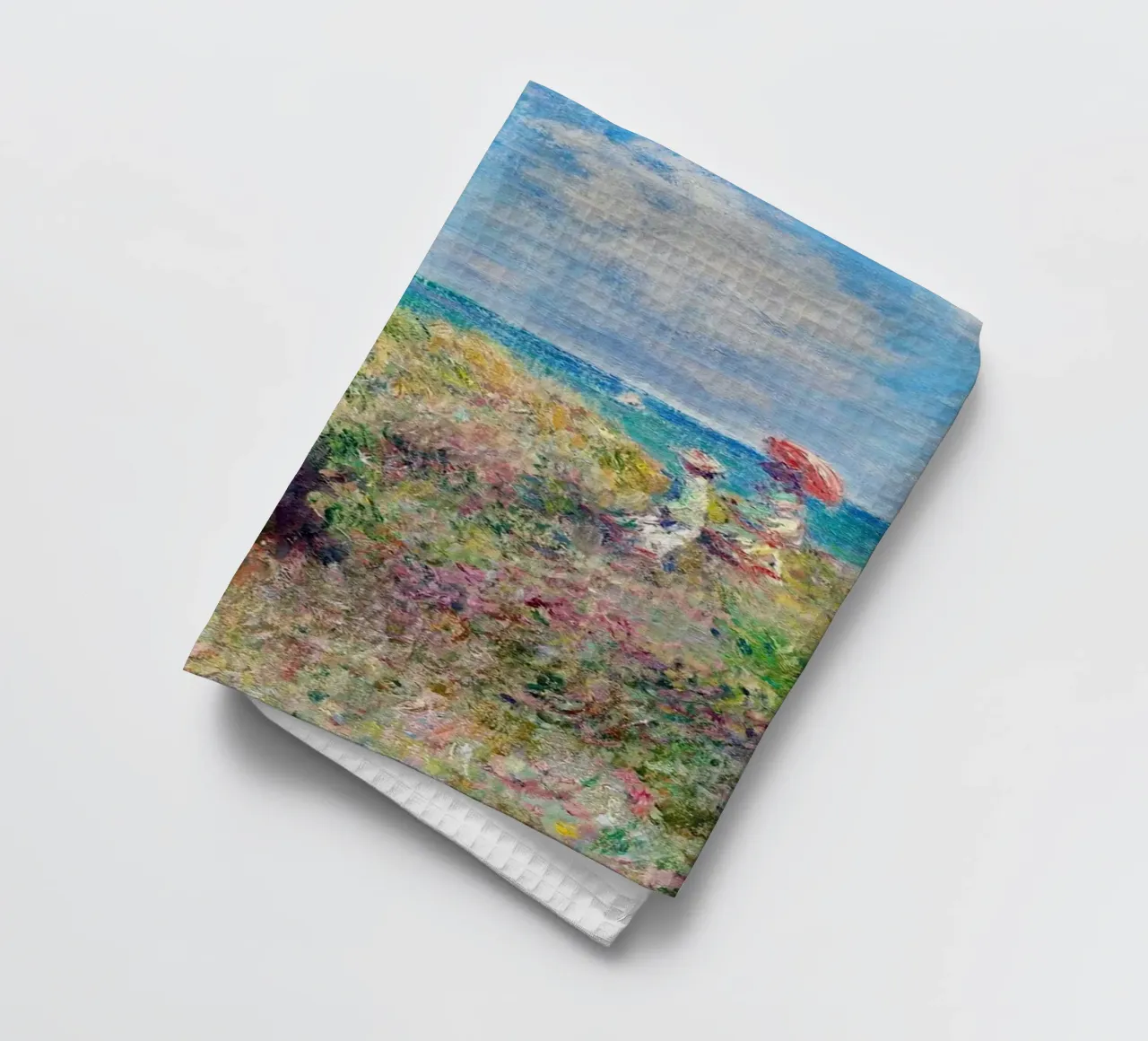 ozean klippe gemälde claude monet Geschirrtuch von belong shop