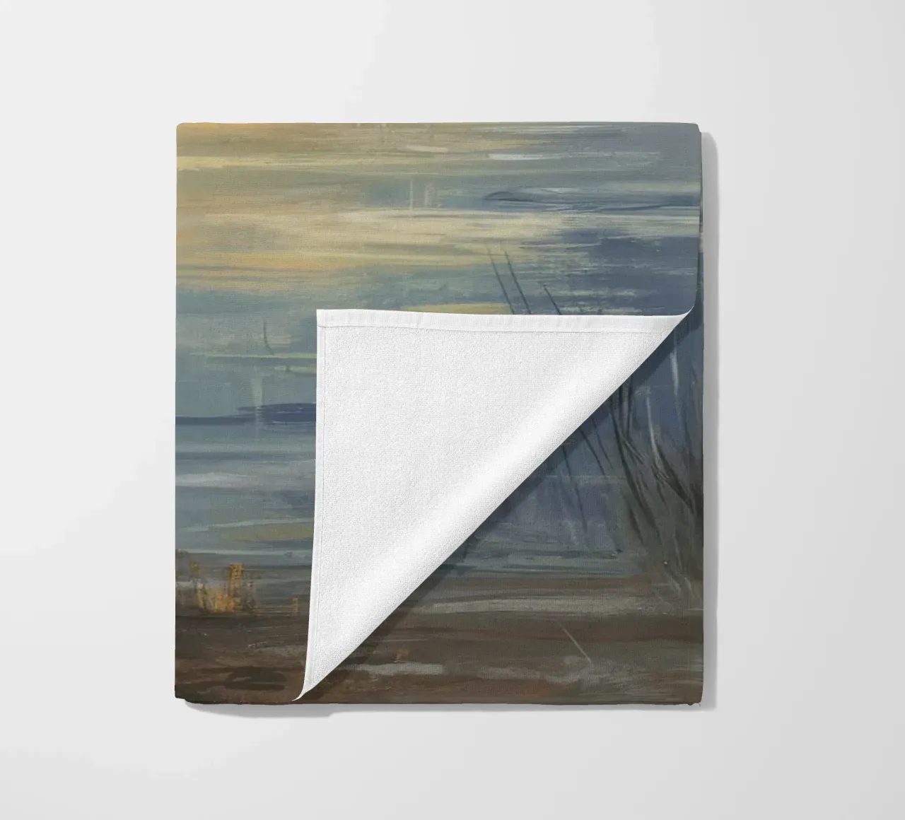 Zonsondergang Moeras Fluister strandhanddoek van Verve Pigments