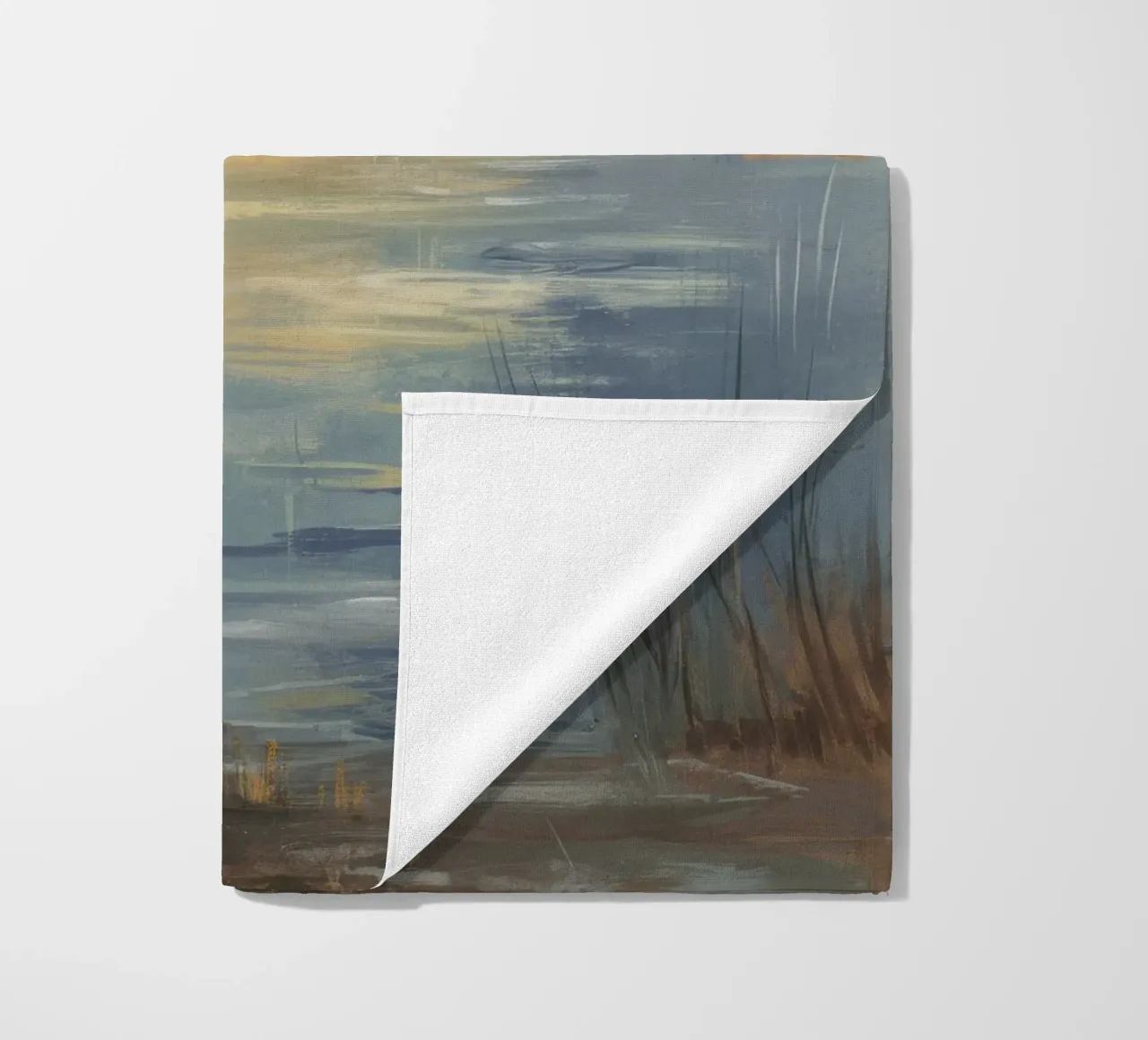 Zonsondergang Moeras Fluister strandhanddoek van Verve Pigments