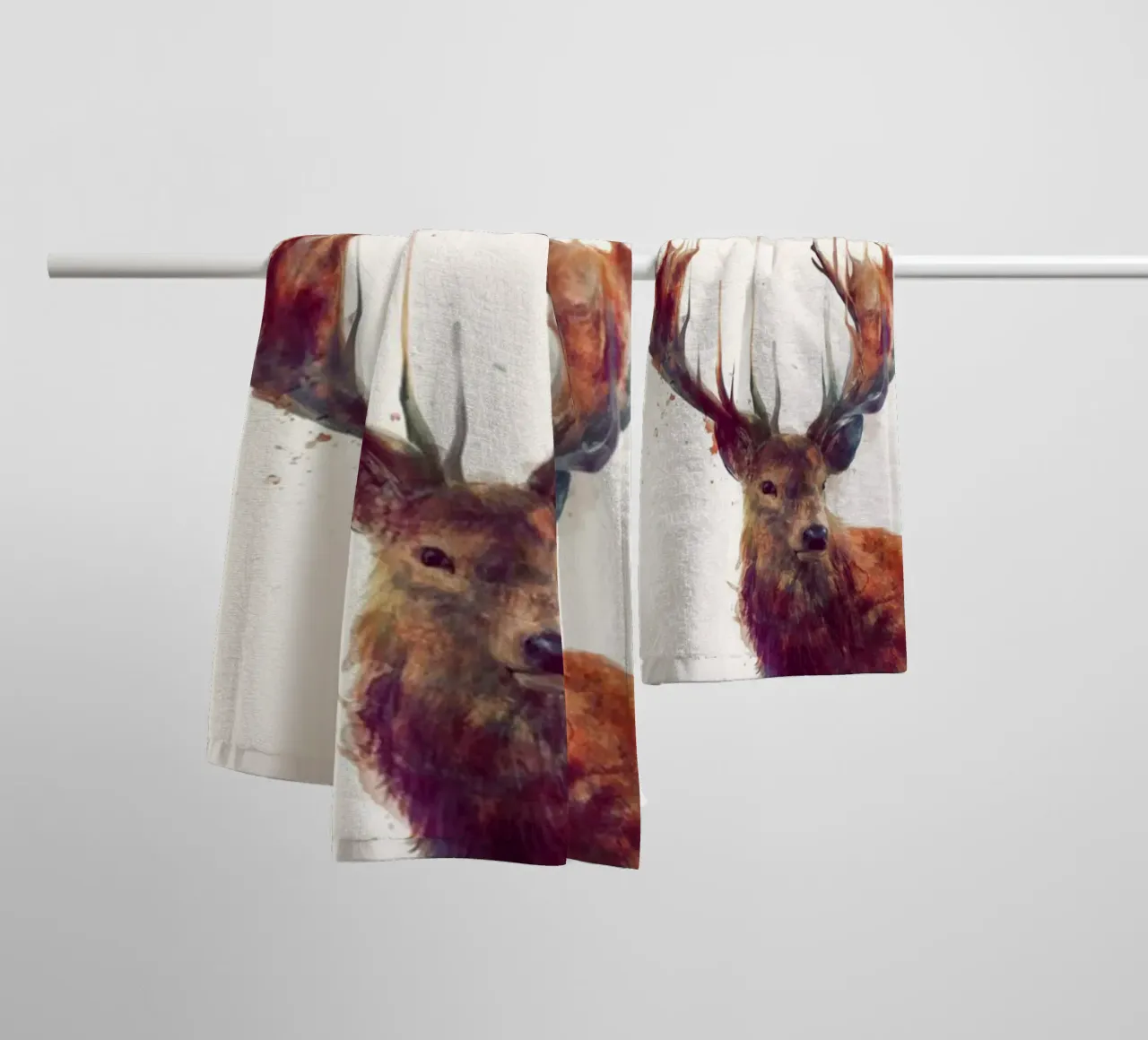 corna di cervo artistiche amy hamilton asciugamano da bagno da kbm store