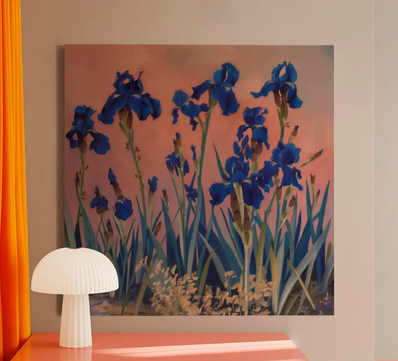 Serenata crepuscolare all'iris tela da Verve Pigments