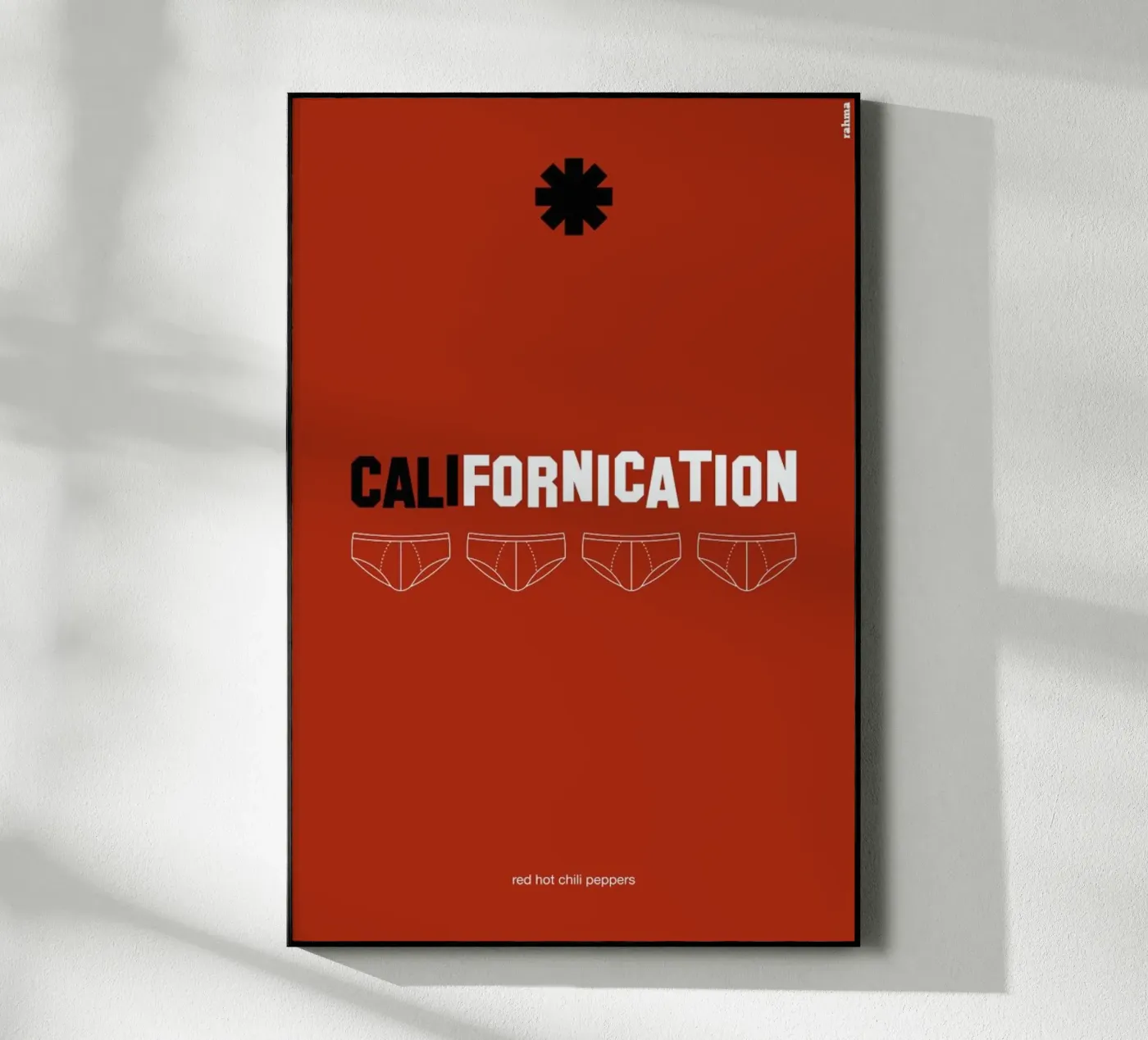 Californication acryl van Rahma Projekt