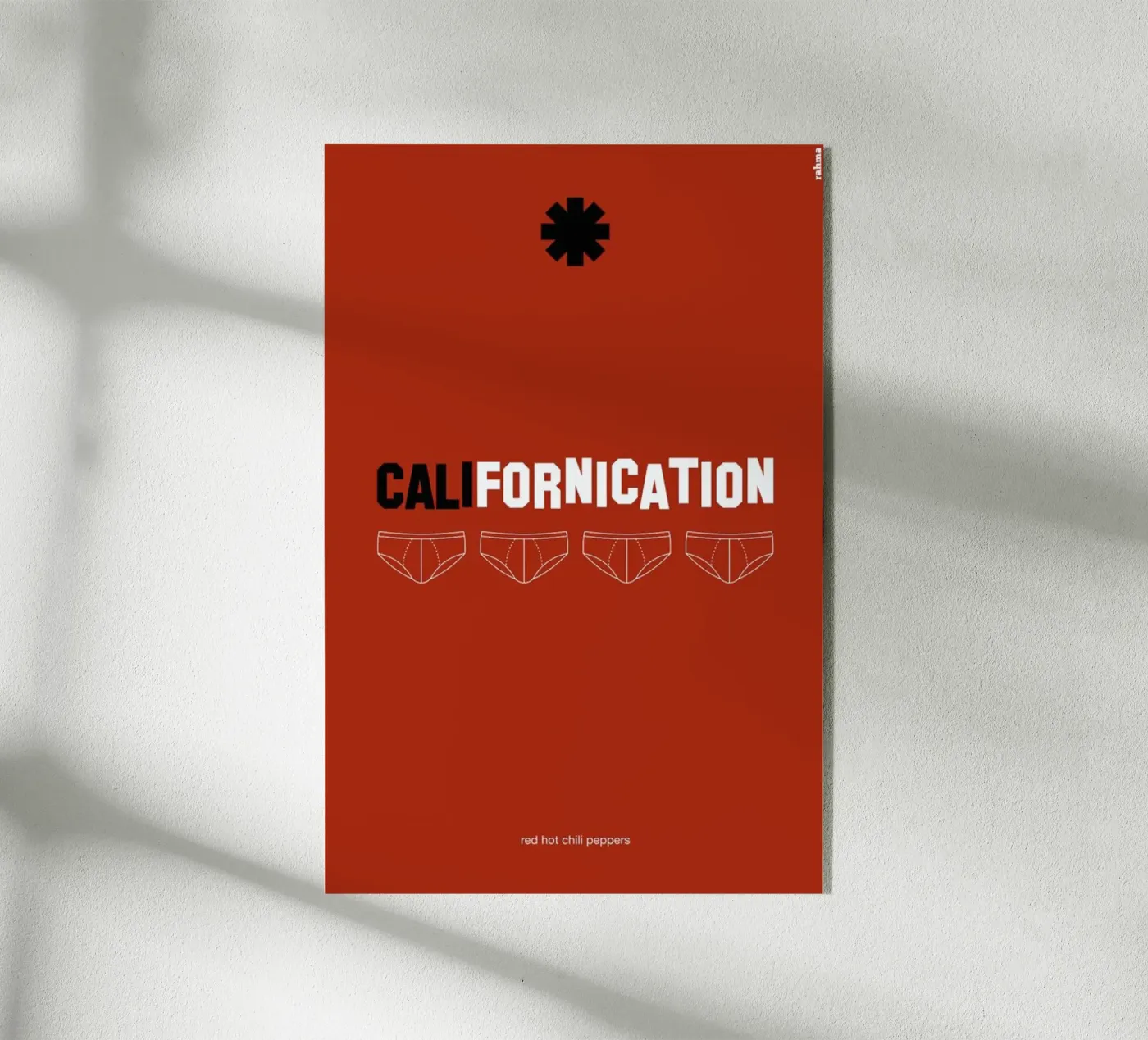 Californication acryl van Rahma Projekt