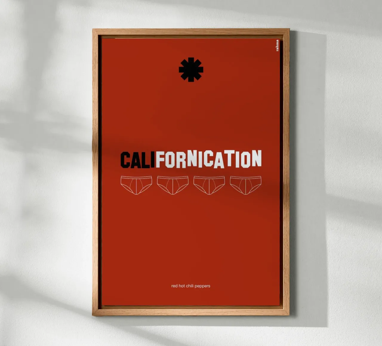 Californication tela con Cornice a cassetta da Rahma Projekt