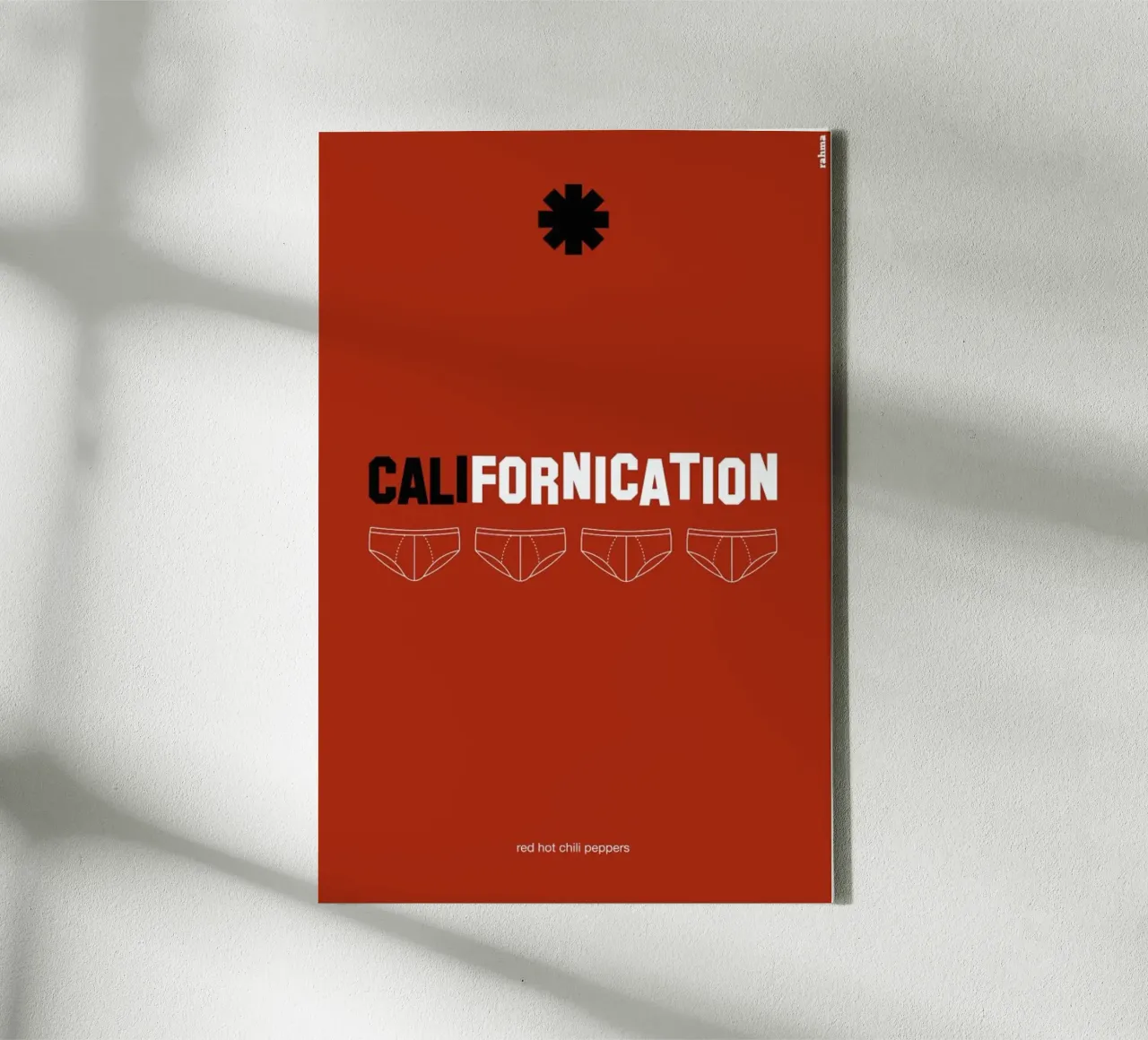 Californication tela con Cornice a cassetta da Rahma Projekt
