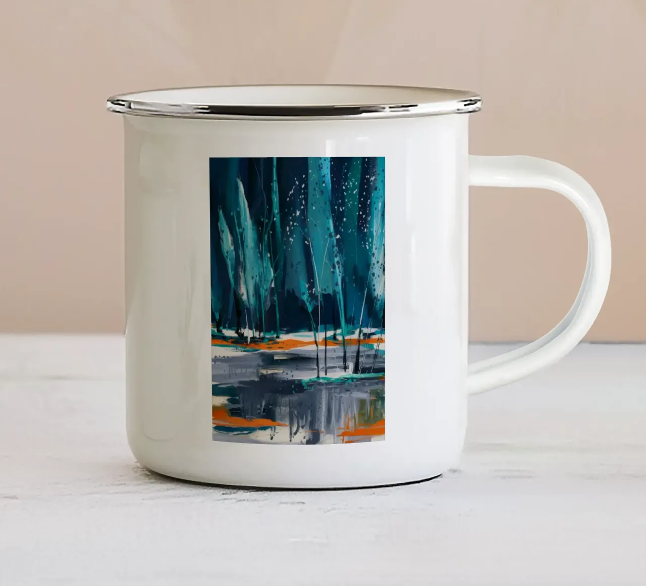 Mirage boschetto smerigliato tazza in smalto da Verve Pigments