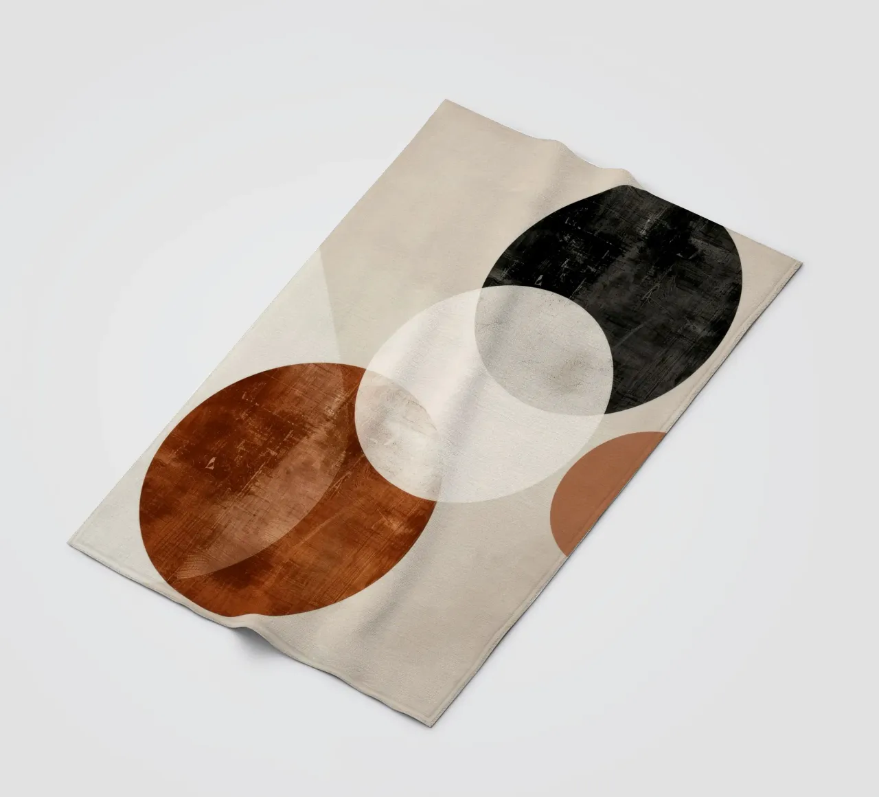Abstract boho fleece blanket by Imagine