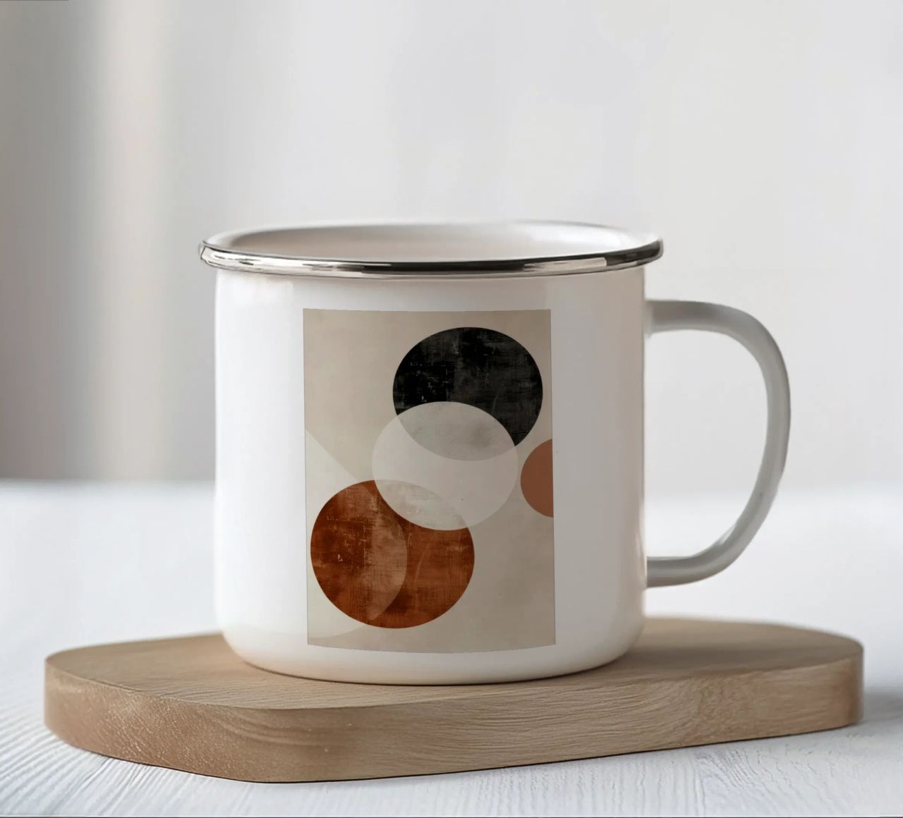 Astratto boho tazza in smalto da Imagine