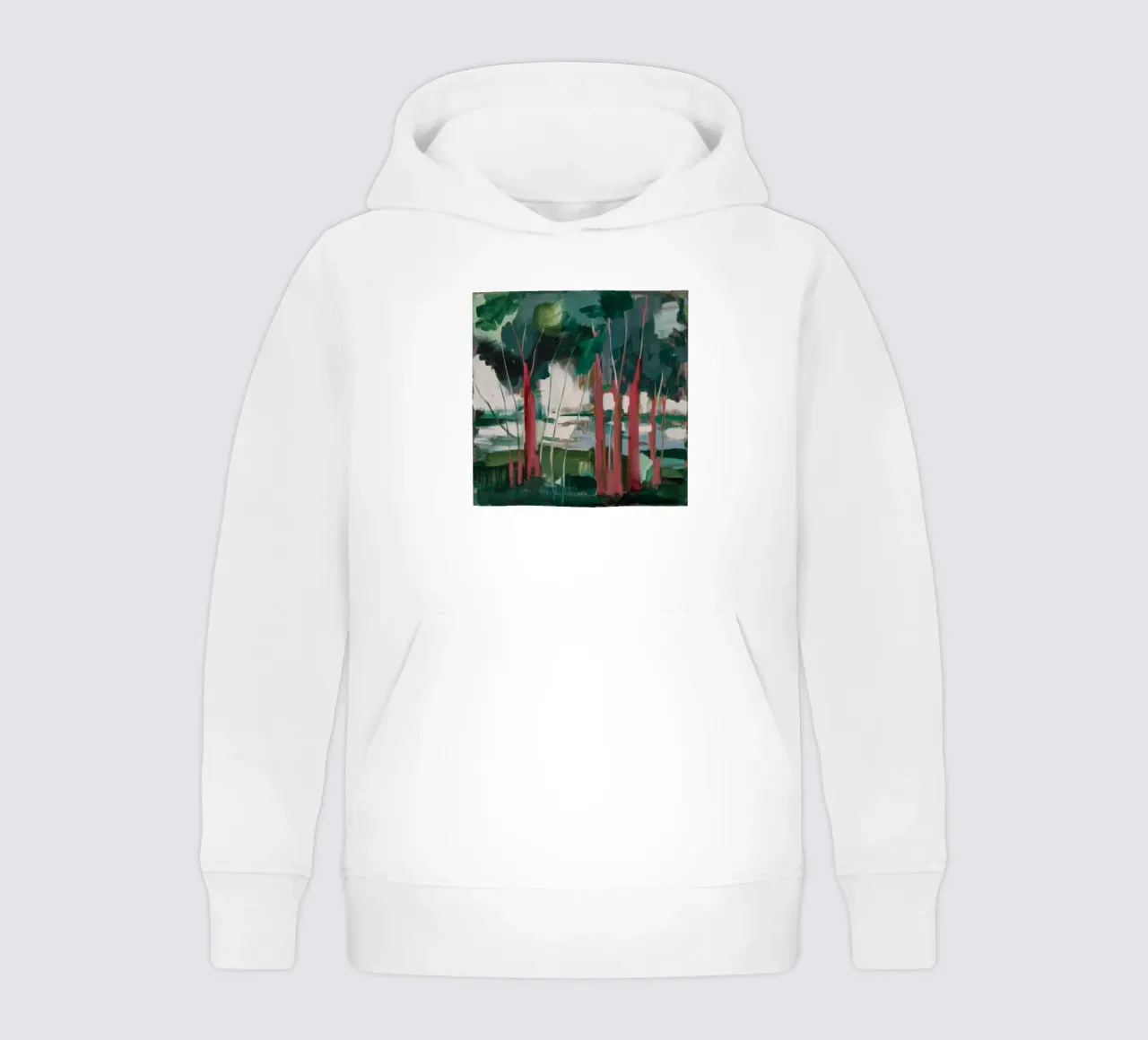 Verdant Trunk Harmony kids hoodie by Verve Pigments