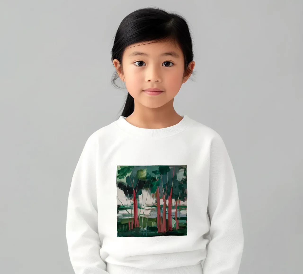 Harmonie du tronc verdoyant sweat enfant de Verve Pigments