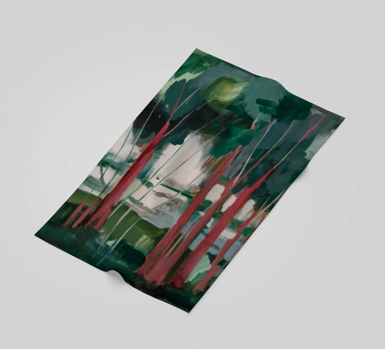 Harmonie du tronc verdoyant serviette de plage de Verve Pigments