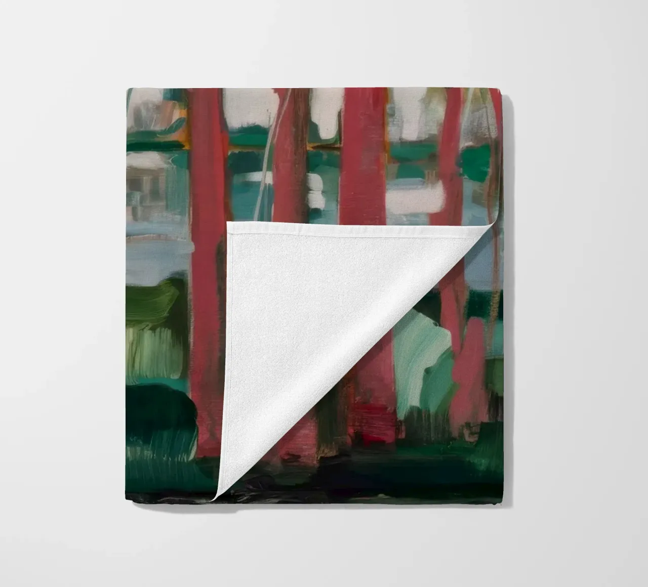 Harmonie du tronc verdoyant serviette de plage de Verve Pigments
