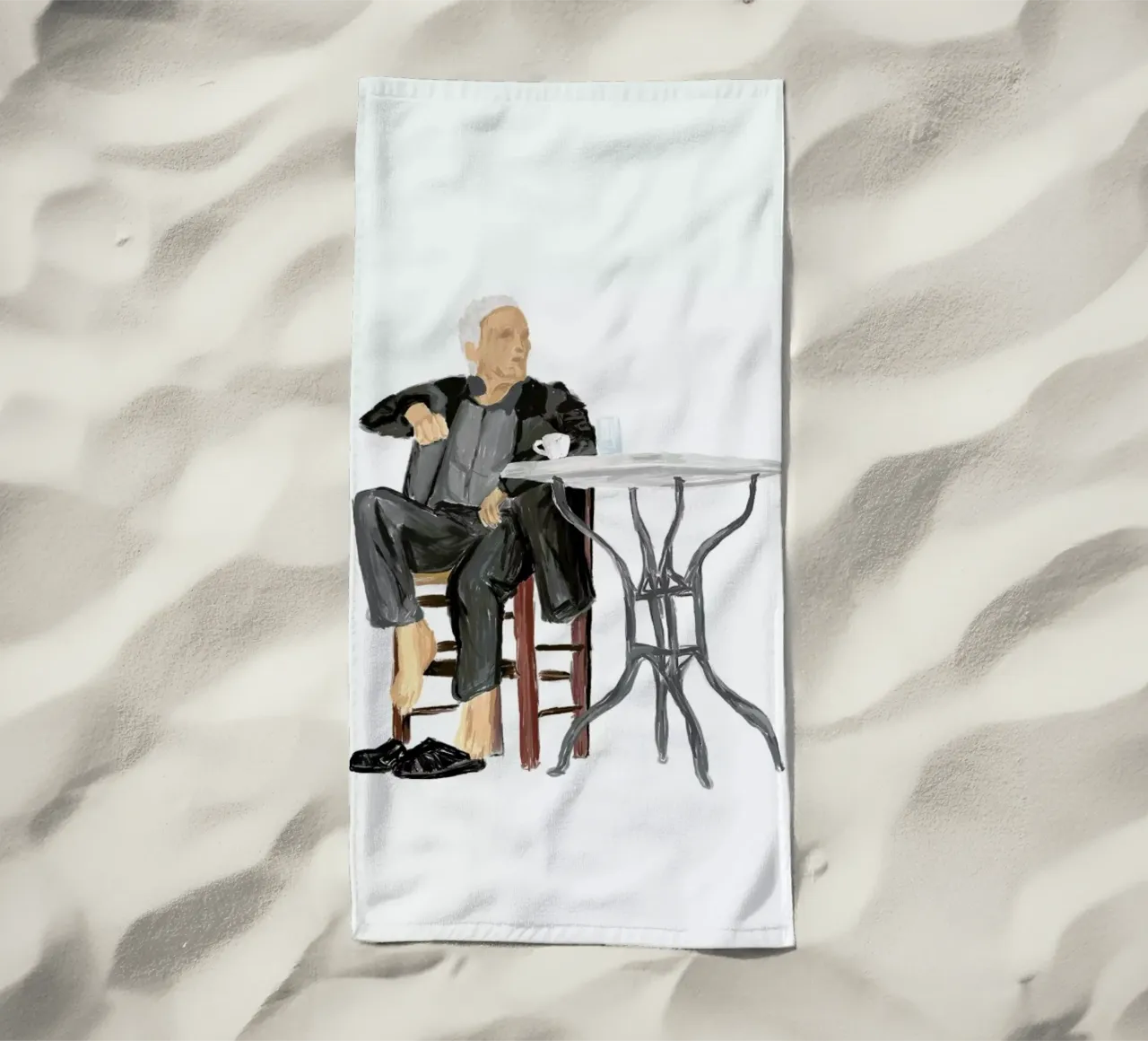 Cafenio Strandtuch von Maria Kritzas