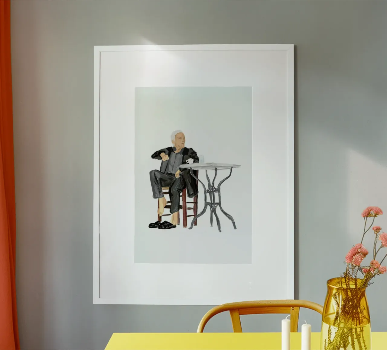 Cafenio poster con telaio in plastica da Maria Kritzas