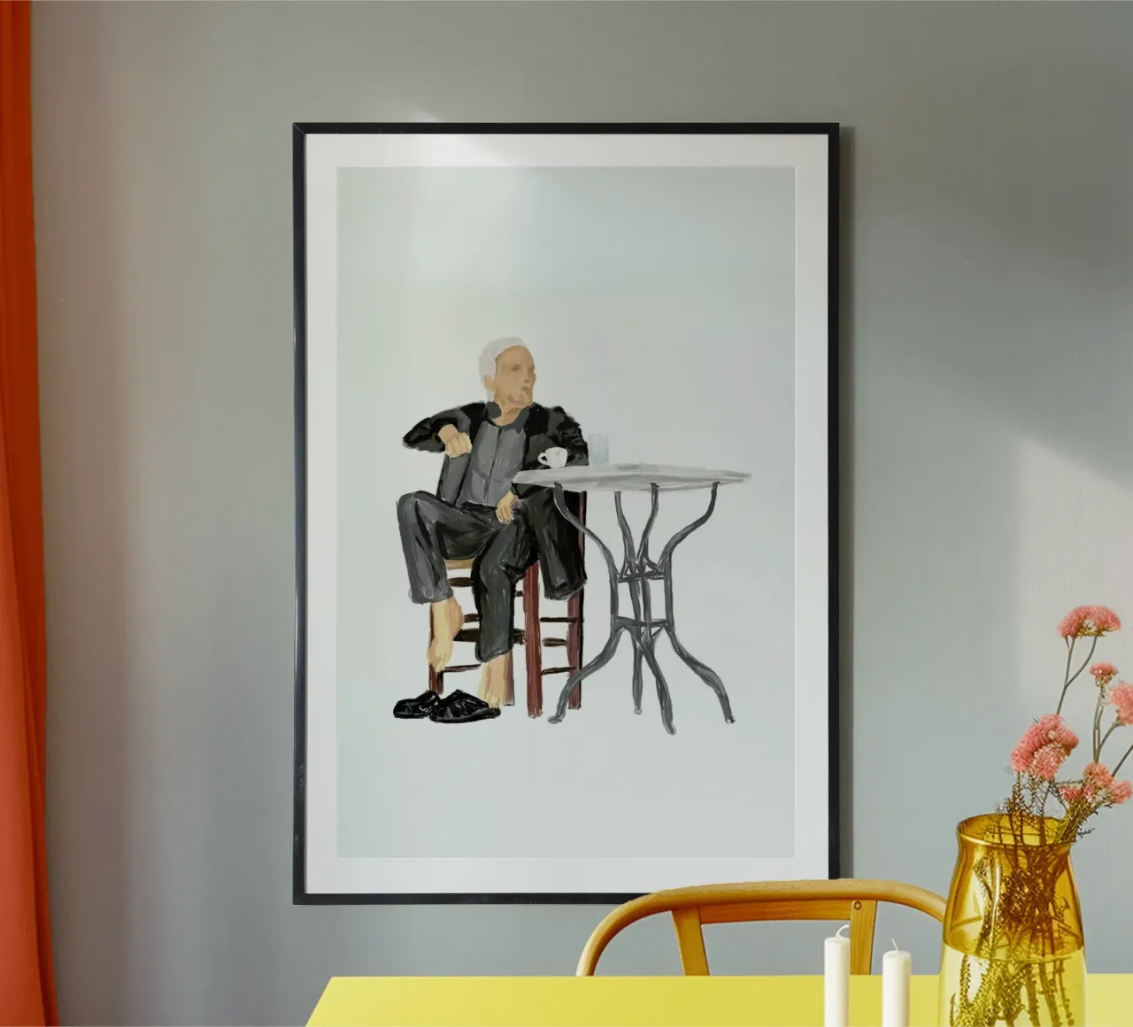 Cafenio poster con telaio in plastica da Maria Kritzas