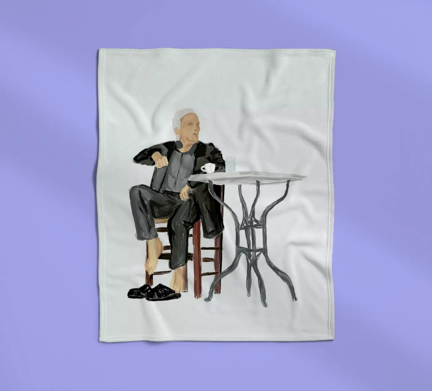 Cafenio Fleecedecke von Maria Kritzas