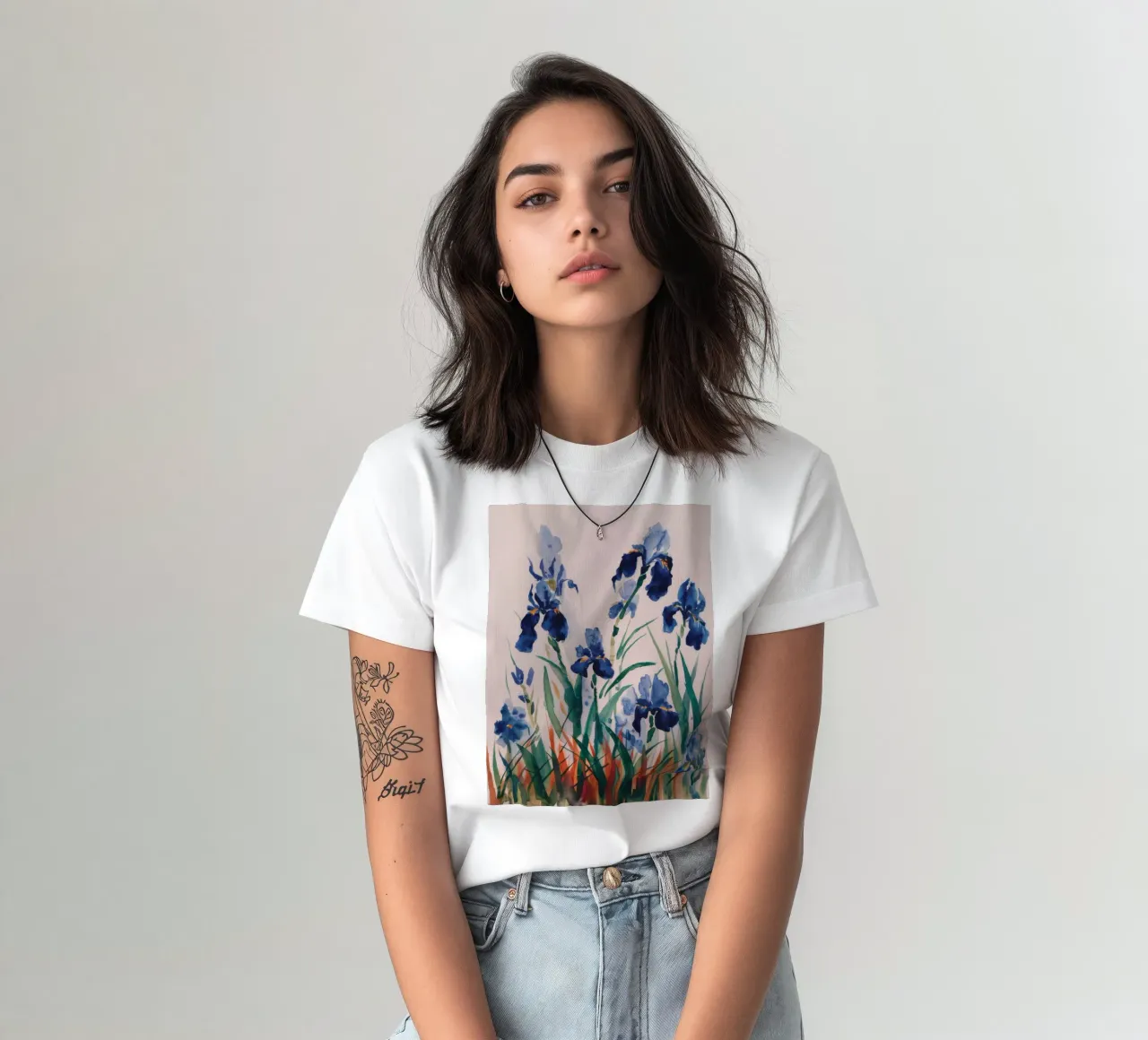 Melodia di Iris crepuscolare t-shirt da Verve Pigments