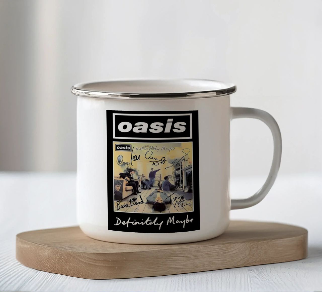 Oasi Definitiva Forse tazza in smalto da British ART Store
