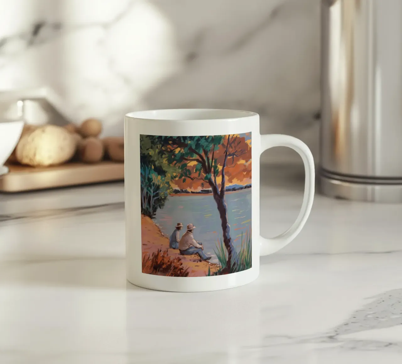 Compagni di costa tazza in ceramica da Verve Pigments