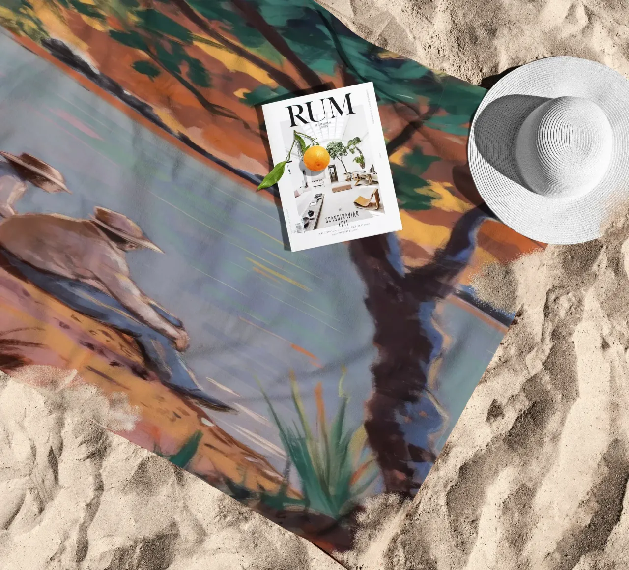 Compagni di costa telo mare da Verve Pigments