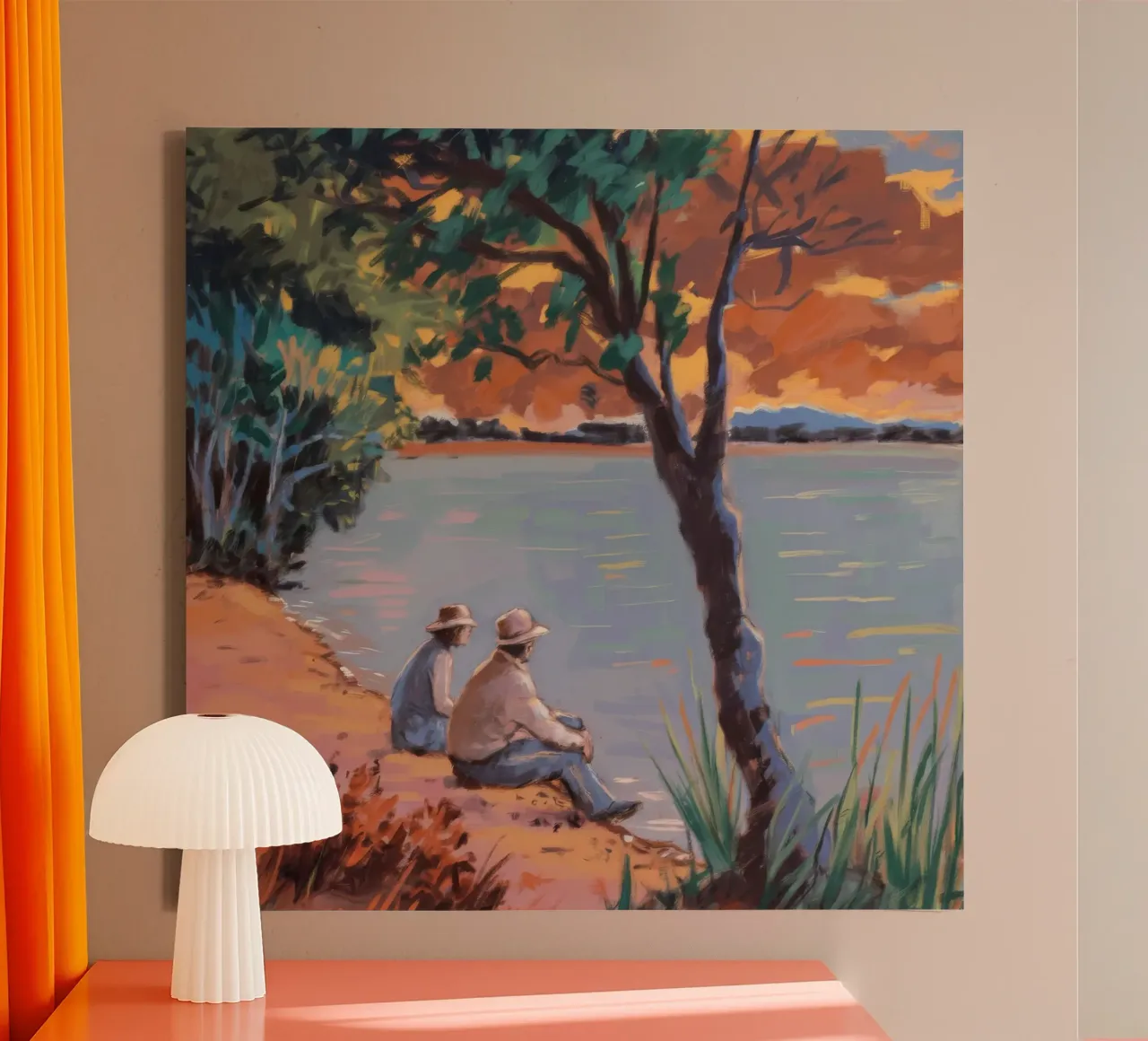 Compagni di costa tela con Cornice a cassetta da Verve Pigments