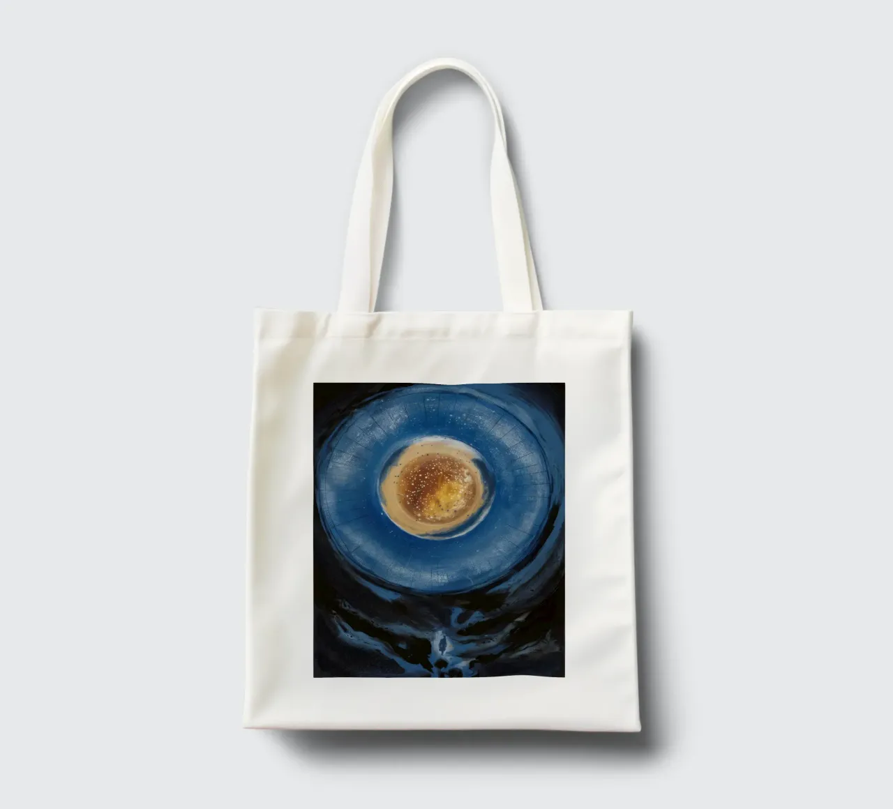 Nucleo Celeste borsa in juta da Verve Pigments