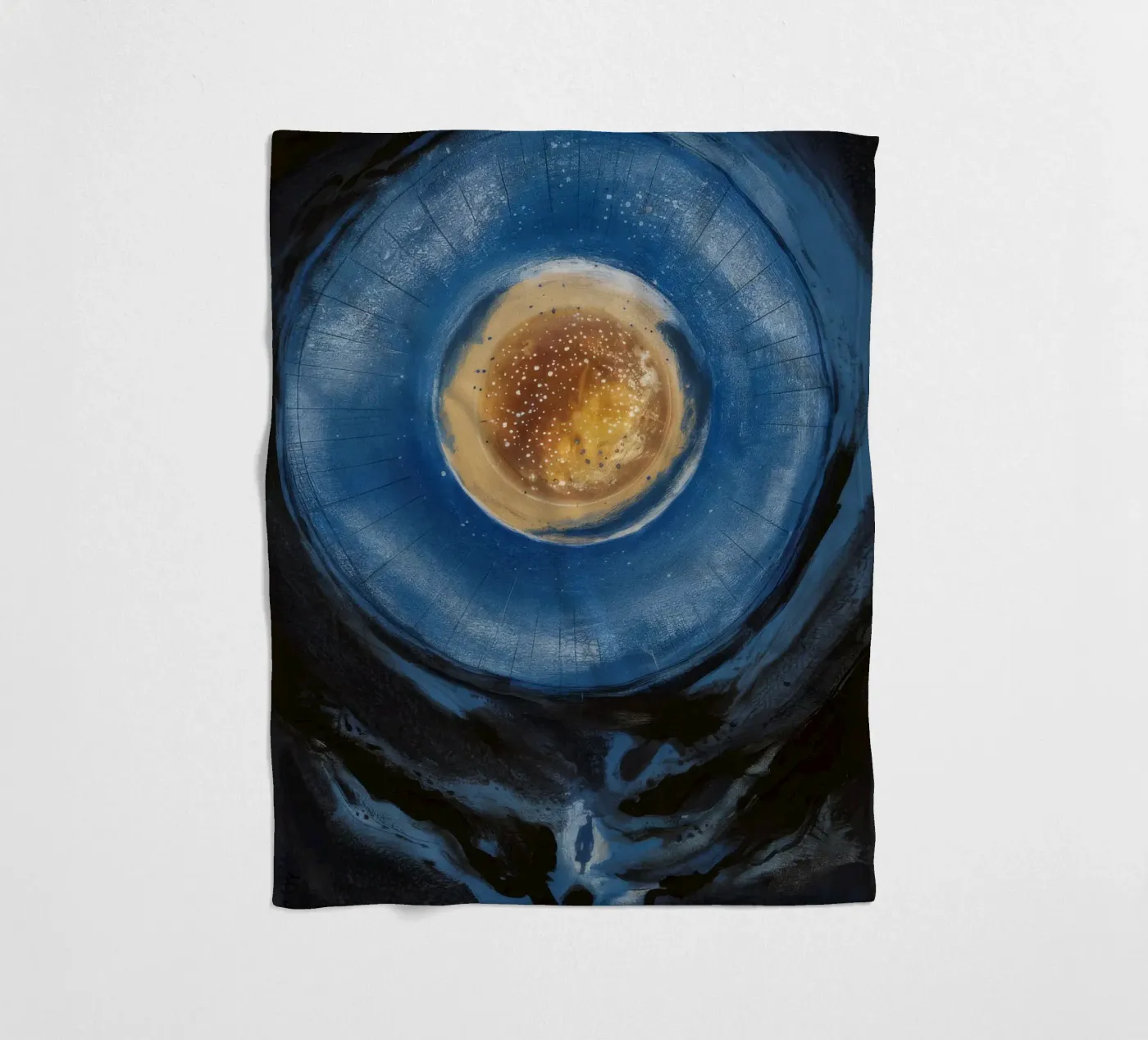 Celestial Core fleece blanket by Verve Pigments