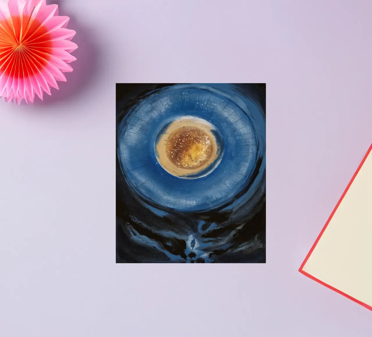 Celestial Core sticker by Verve Pigments