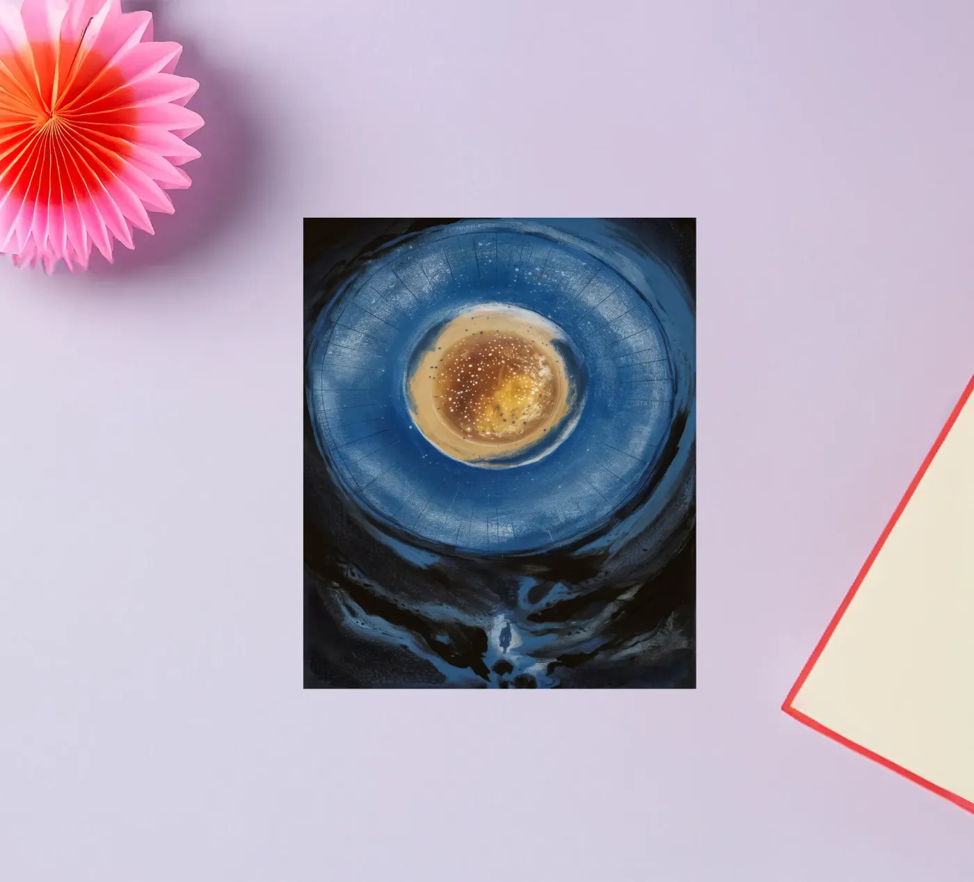 Celestial Core sticker by Verve Pigments