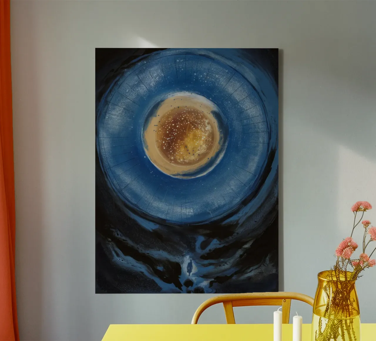 Celestial Core canvas by Verve Pigments