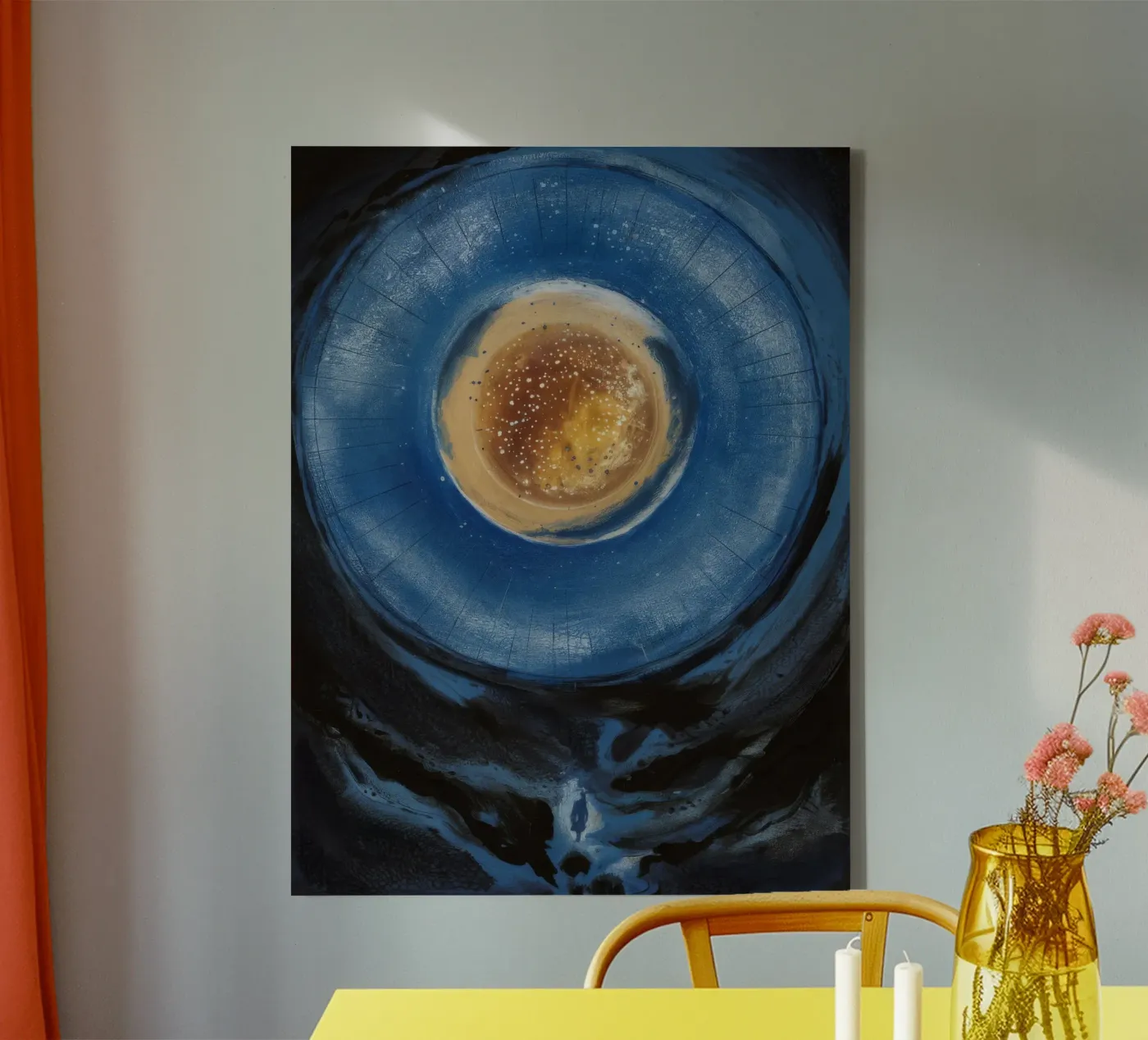 Celestial Core canvas by Verve Pigments