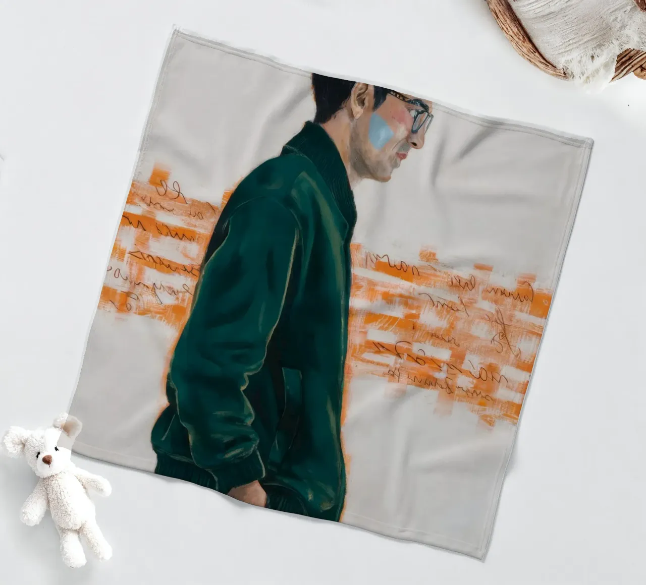 Solitary Reflection fleece blanket by Verve Pigments