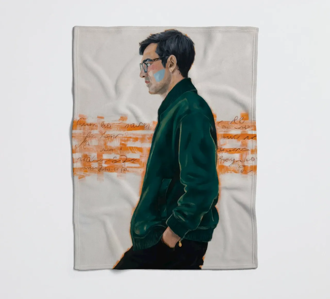 Solitary Reflection fleece blanket by Verve Pigments