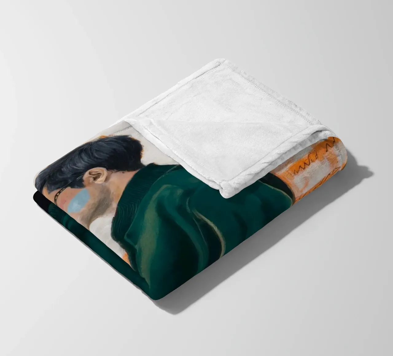 Solitary Reflection fleece blanket by Verve Pigments