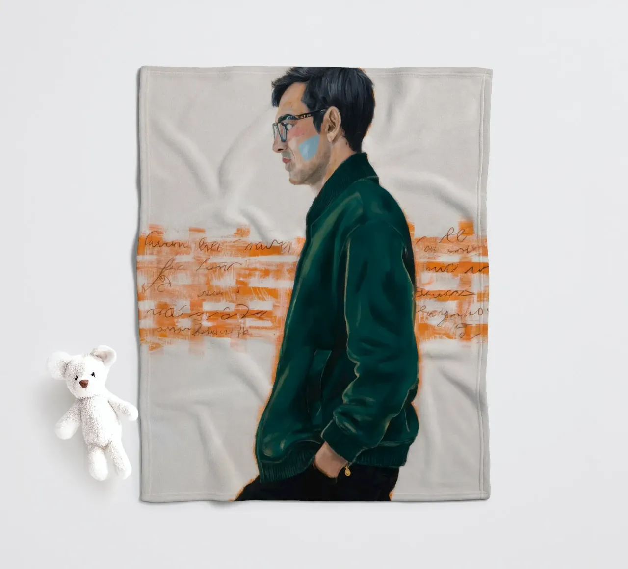 Solitary Reflection fleece blanket by Verve Pigments