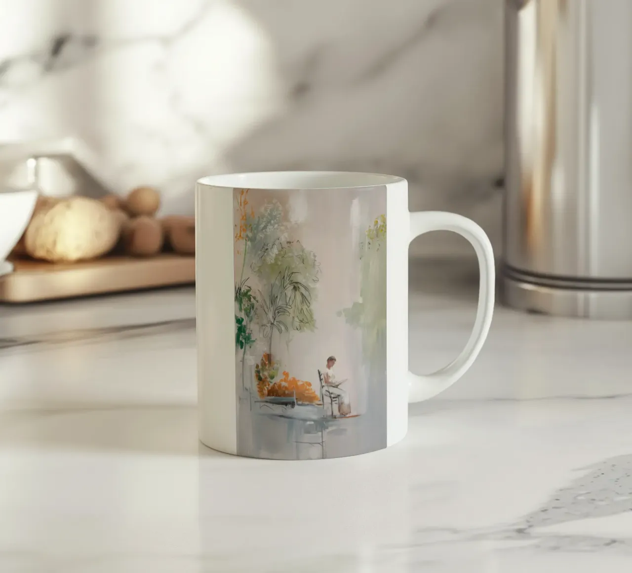 Studio della luce del balcone tazza in ceramica da Verve Pigments